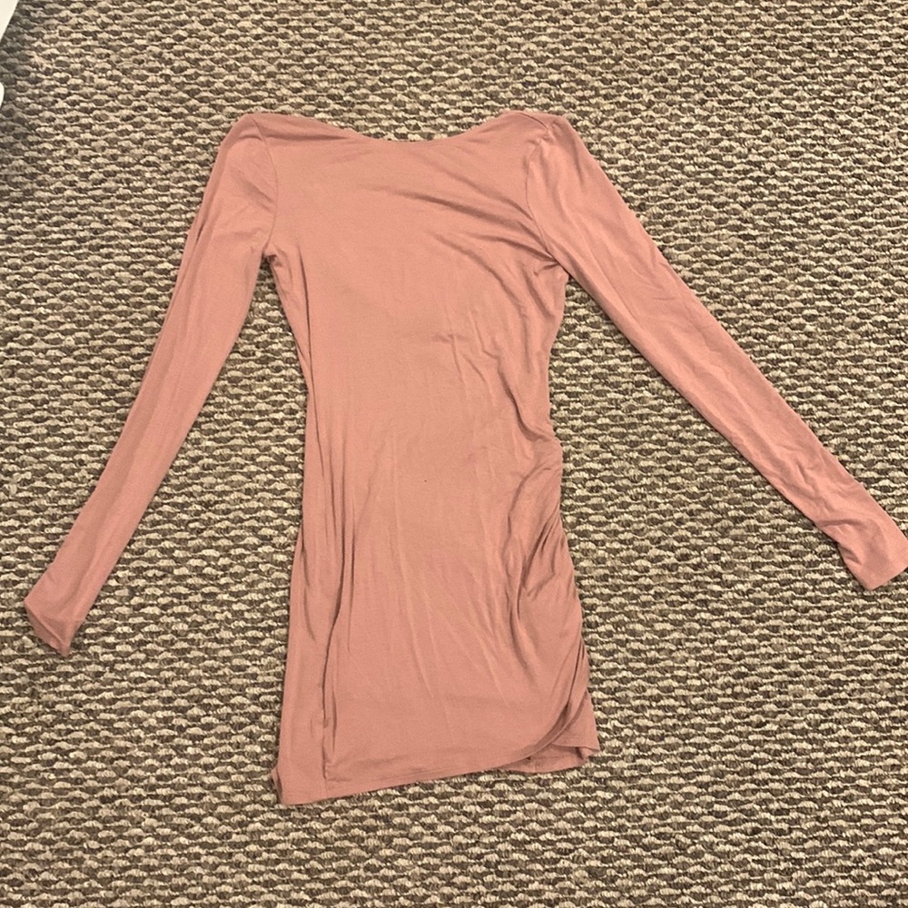 Forever 21 Pink/skin colored long sleeve dress